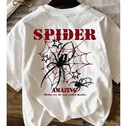 Camiseta Aranha Estilo Streetwear  – Design Spider Retrô