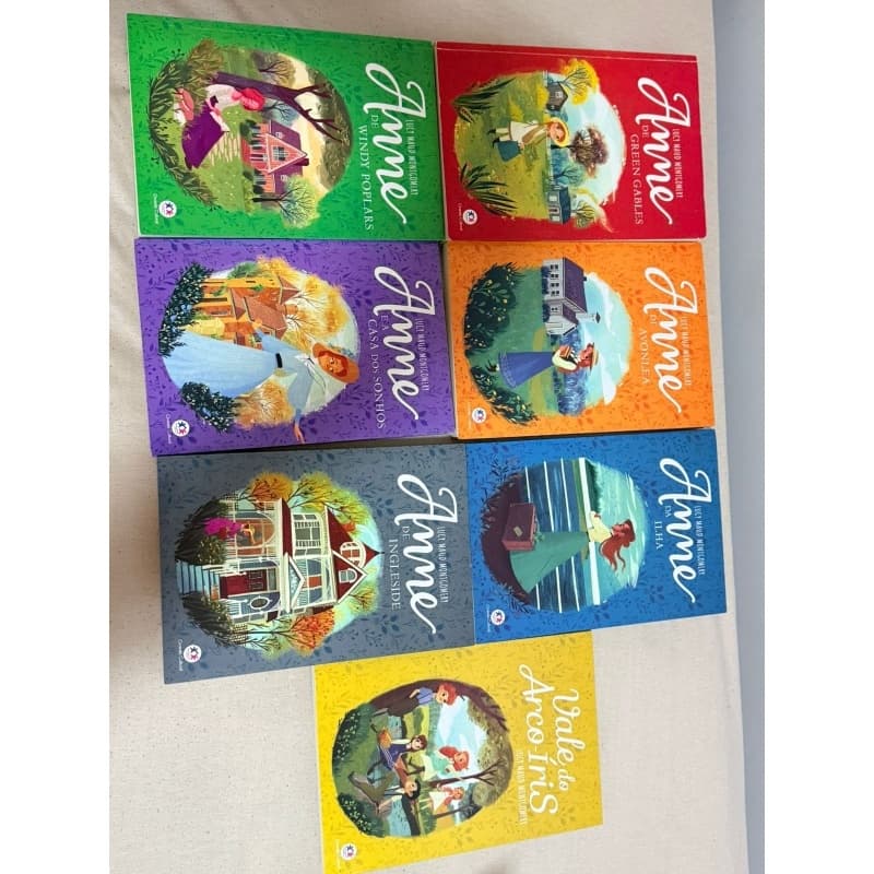 kit com 7 livros de Anne de Green Gables, Anne com E, ciranda cultural, ucy Maud Montgomery, Anne Shirley, bazar, amor