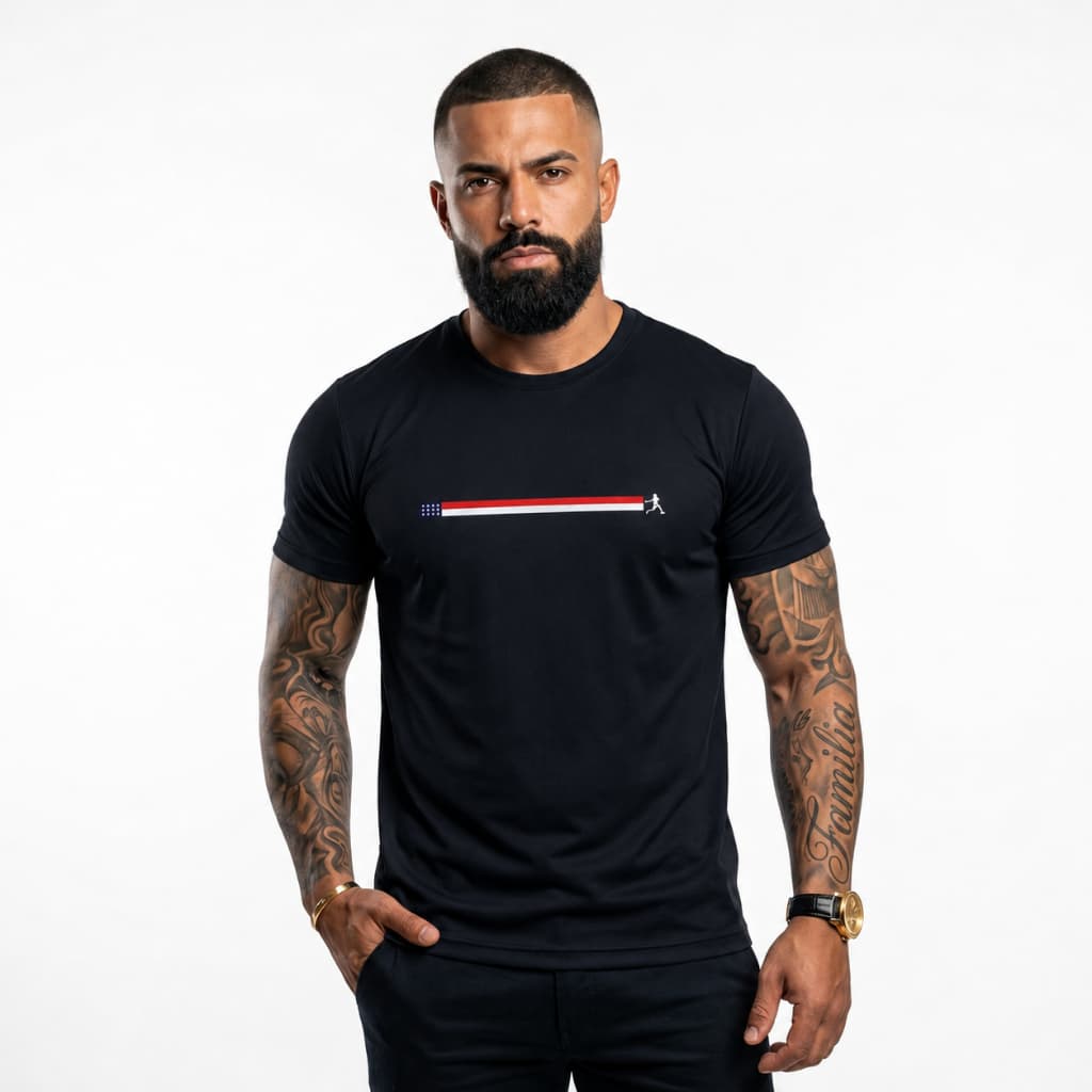 Camiseta Masculina  Casual Estampa  Frontal Moderna Camisa Premium Confortável 100% Algodão