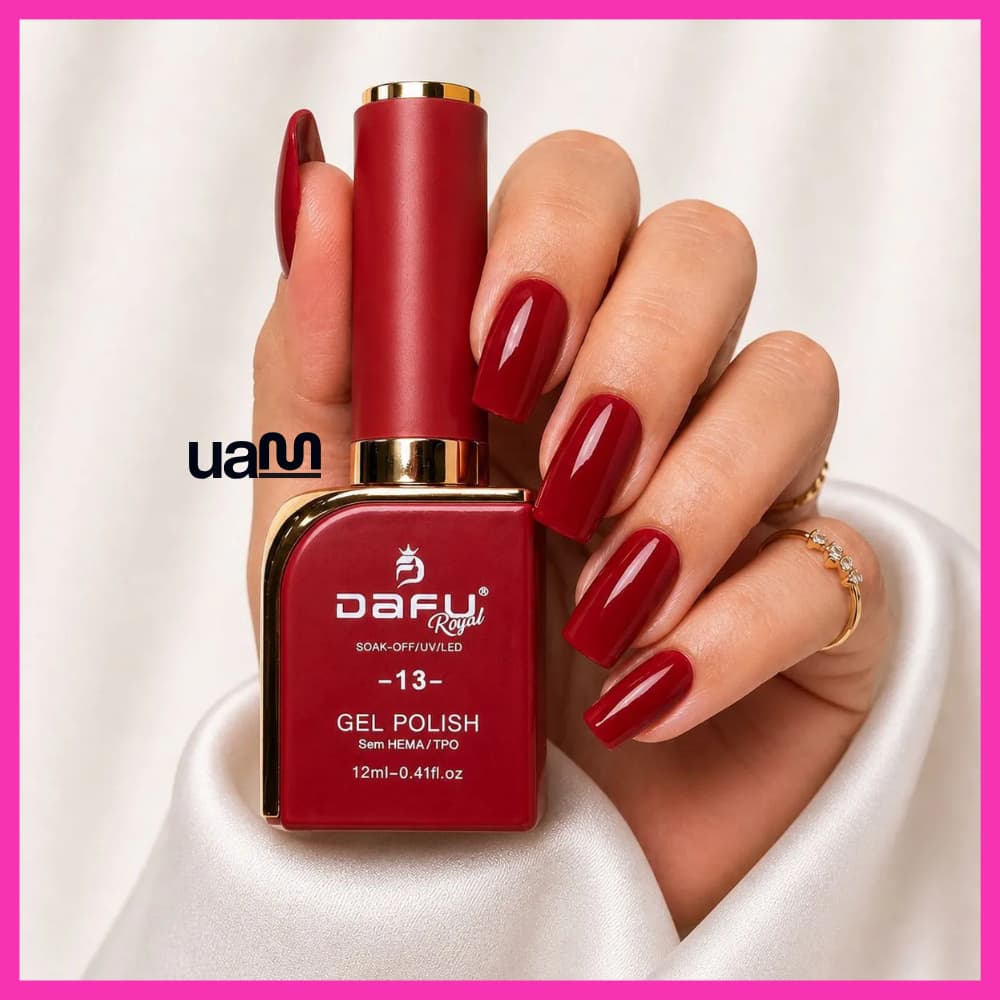 Esmalte Em Gel Dafu 12ml Lançamento Glamour Alta Pigmentação Vermelho Manicure