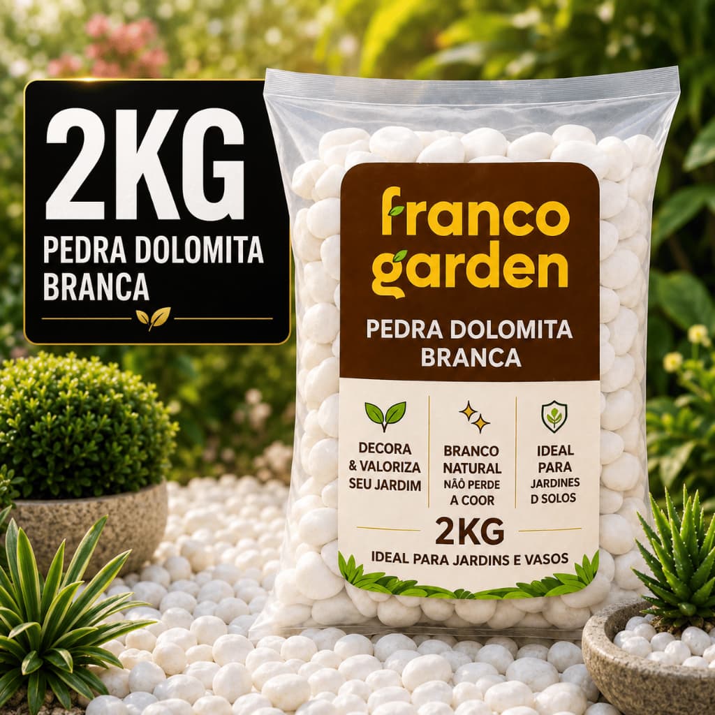Pedra Branca Dolomita Para Decoração de Vaso Jardim Ornamentais Planta Canteiro