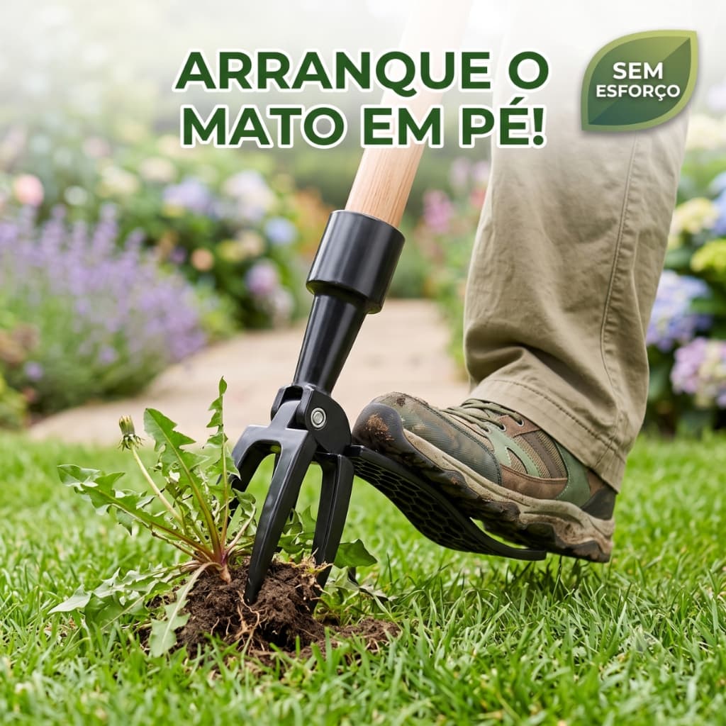 Extrator De Ervas Daninhas E Raizes Ferramenta Para Tirar Mato Do Gramado Jardim Em Pe Sem Dor Nas Costas