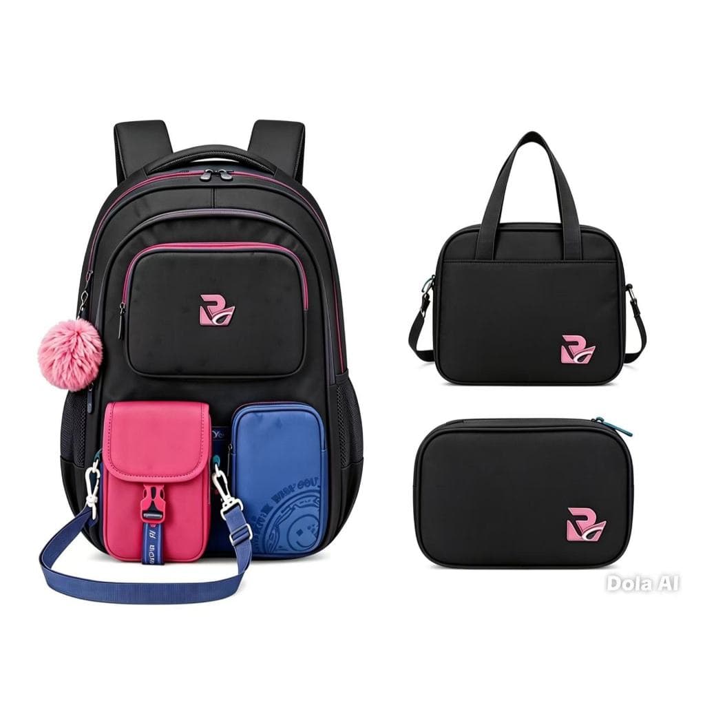Bolsa de ombro de três peças para viagem Mochila de senhora Mochila de estudante Mochilas de grande capacidade R8275