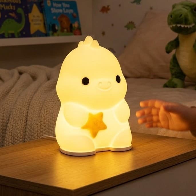 Abajur Dinossauro LED Luminária Decorativa Luz Fria/quente/Natural Quarto Infantil Mesa Cabeceira Home Decor Presente