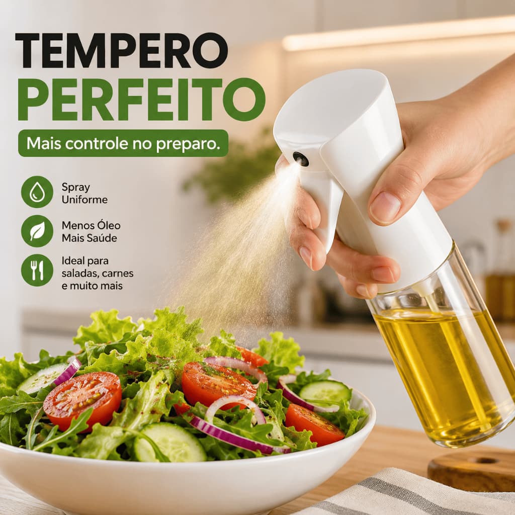 Galheteiro Spray 180ml Borrifador para Azeite Óleo Vinagre Vidro Pulverizador