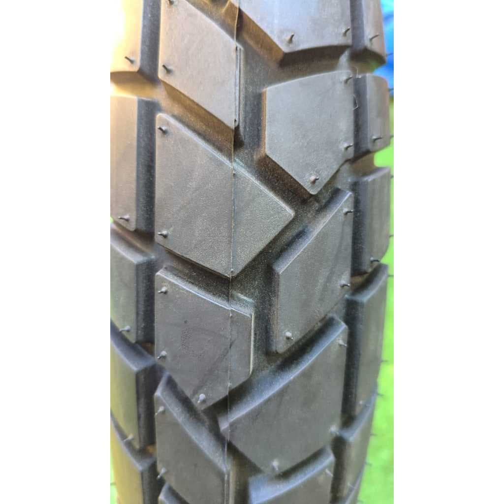 Pneu Dianteiro S/ Câmara 2.50-17 Borrachudo Reforçado Bear + 1 Bico de Metal Honda Biz 100/125, Pop 100/110i | Canello
