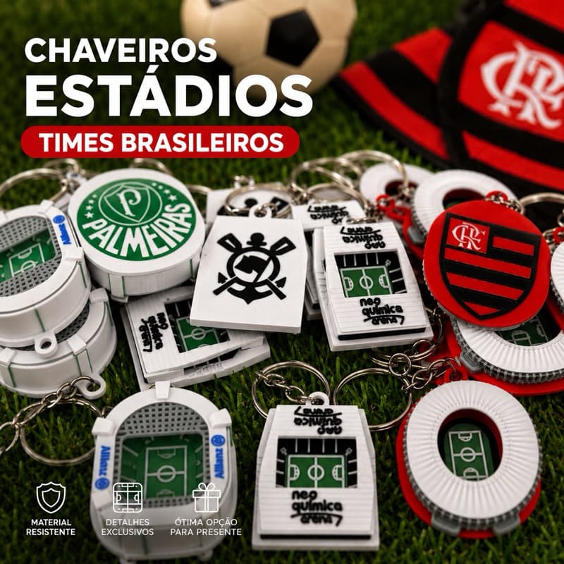 Chaveiro Estádio Miniatura Times, Colecionáveis