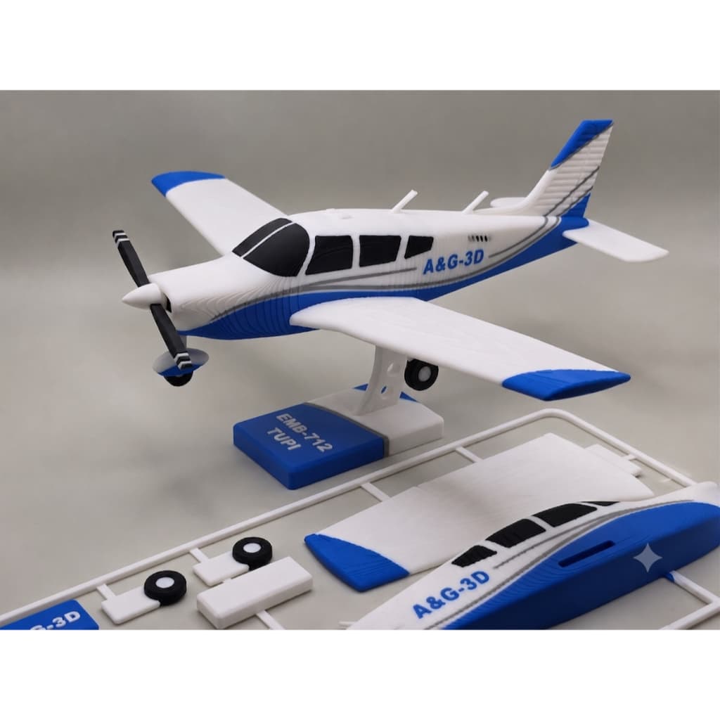 EMBRAER - 712 TUPI Kit de Montar avião kit card kit cartão - miniatura Colecionavel