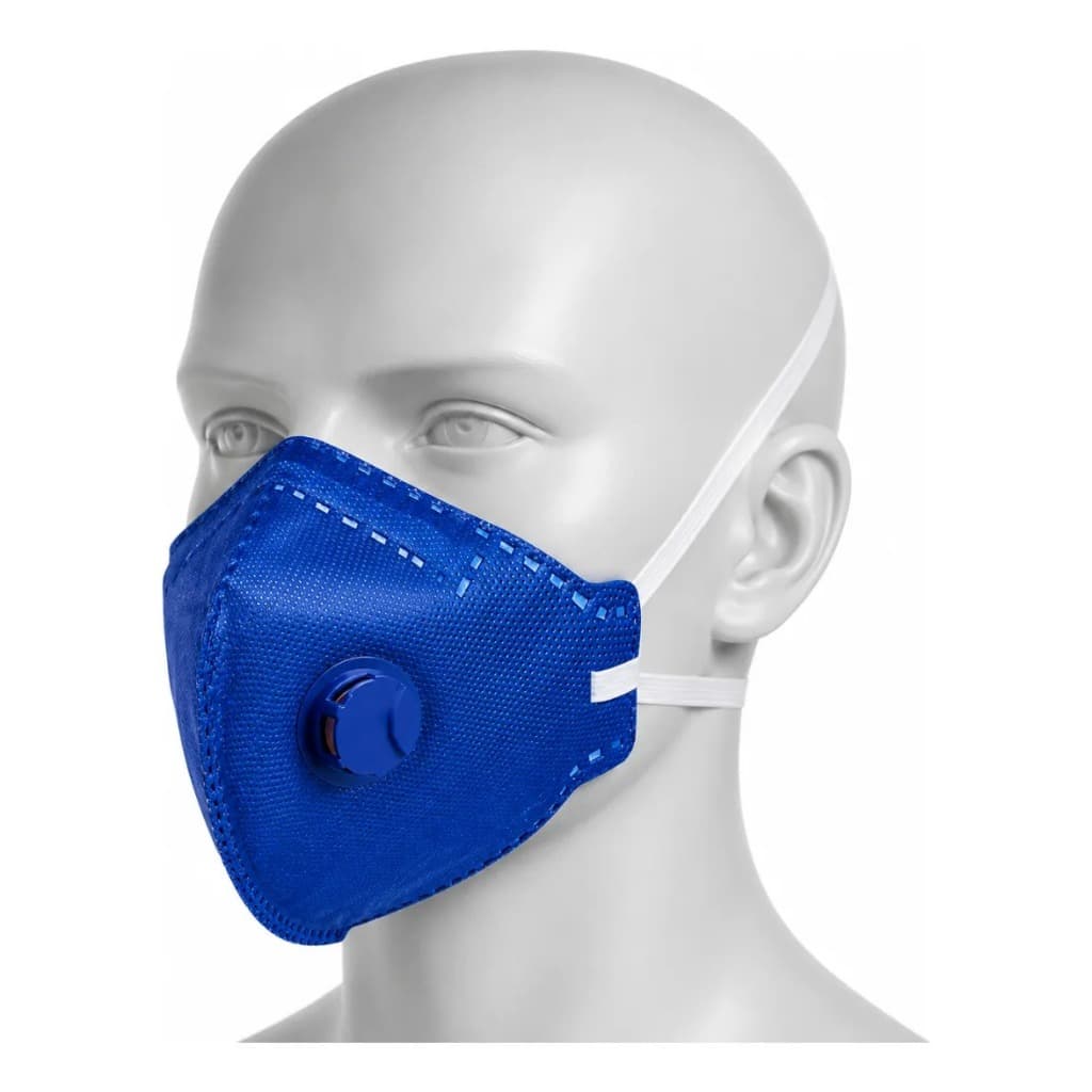 Kit 10 Máscaras Intrab Pff2 Com Válvula Proteção Respirador