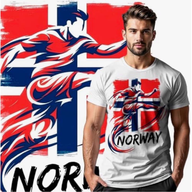 Camiseta Masculina Feminina 100% algodão Noruega 26 Haaland Lançamento Futebol Copa