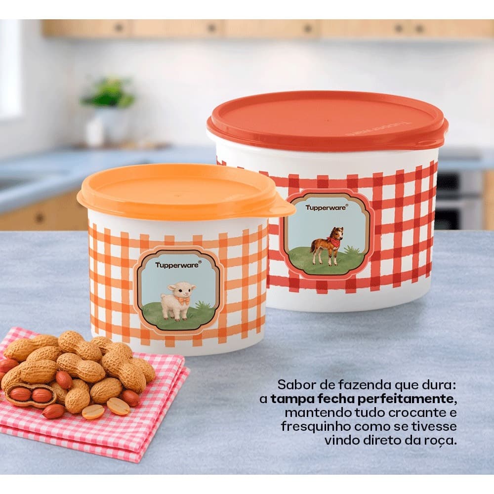 Tupper Caixas Linha da Roça Tupperware® – Charme, Tradição e Qualidade para sua Cozinha