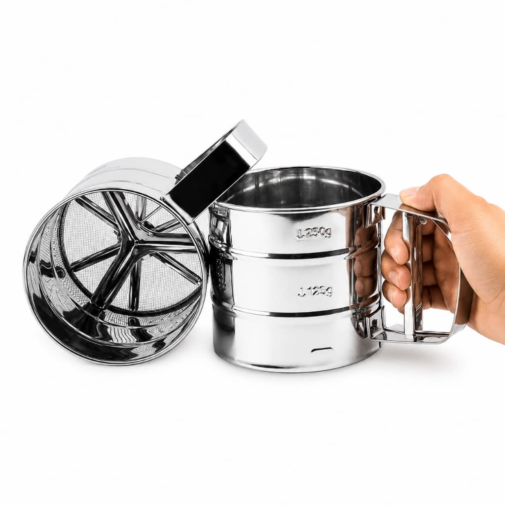 Peneira com Gatilho Manual Aço Inox SNH25 Snel Home Cozinha Profissional
