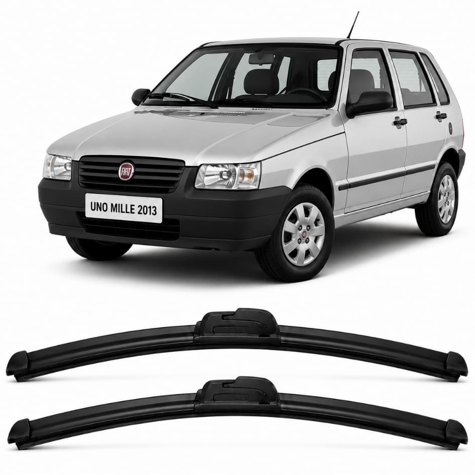 Par Palhetas Limpador De Parabrisa Dianteiro Para Fiat Uno Mille 1984 1985 1986 1987 1988 Até 2013