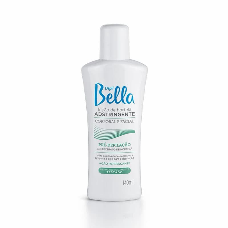 Loção Pré Depilatória Adstringente Depil Bella Hortelã 140ml