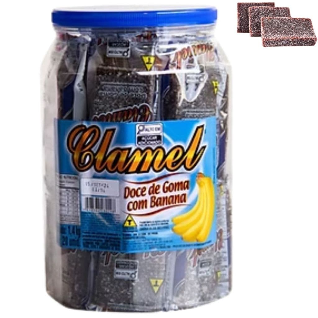 Doce de Banana Pte 20 Unid Em Barra Doces 1,2kg - Clamel