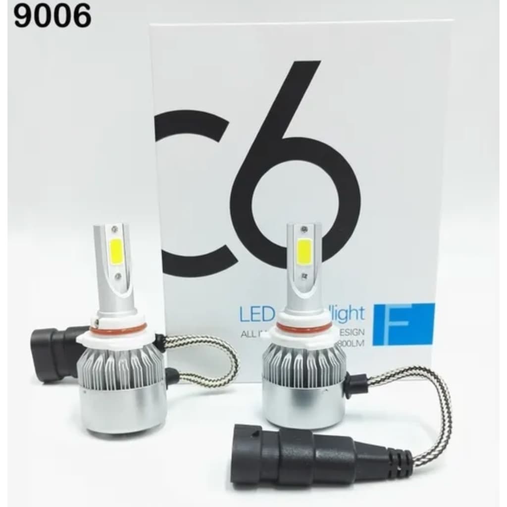 Lâmpadas LED Cob C6 9006 LED Car LED Luz do Farol do Carro Chip