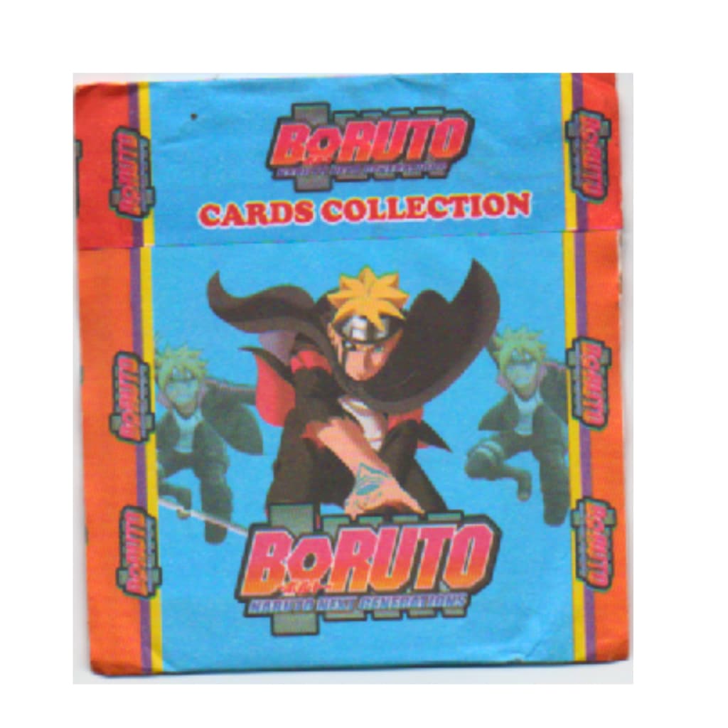 Kit 60 Cartinhas Card Game BORUTO Naruto Próxima Geração - 15 Pacotinhos - Bater Bafo