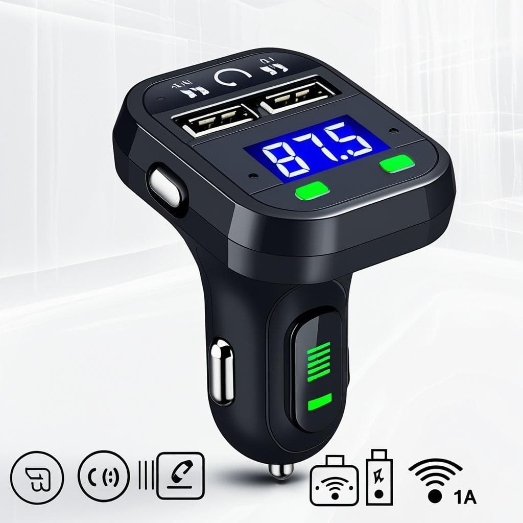 Transmissor Bluetooth Automotivo Altomex X8 MP3 Carregador USB Player FM V5.0 EDR para Carro
