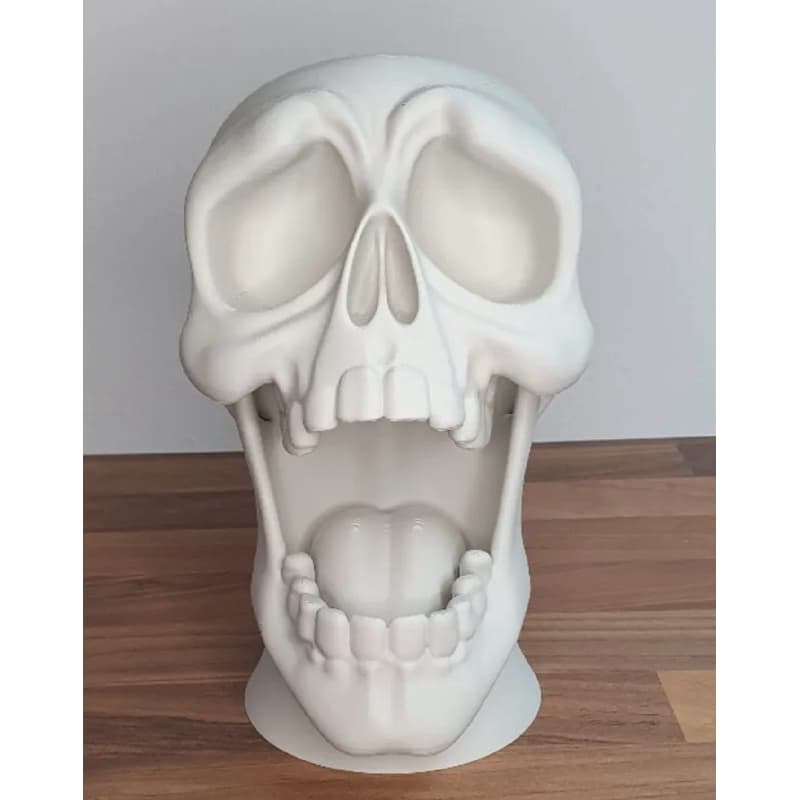 Suporte Caveira para Headset e Controle Gamer | Organizador de Mesa em Impressão 3D | Decoração Gamer