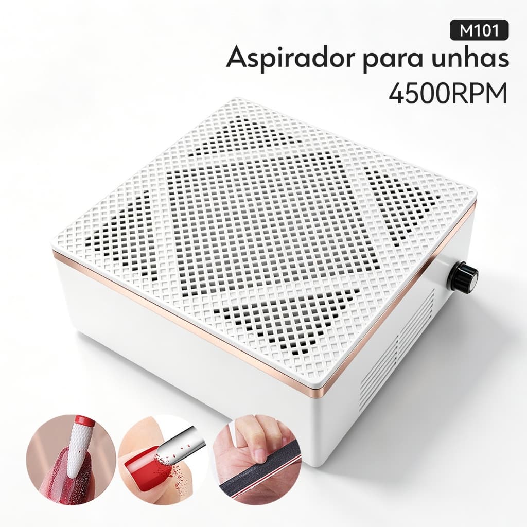 Sugador de pó Unhas Aspirador Coletor De Pó Grelha Churrasqueira Unhas Bivolt Sugador 1 Cooler