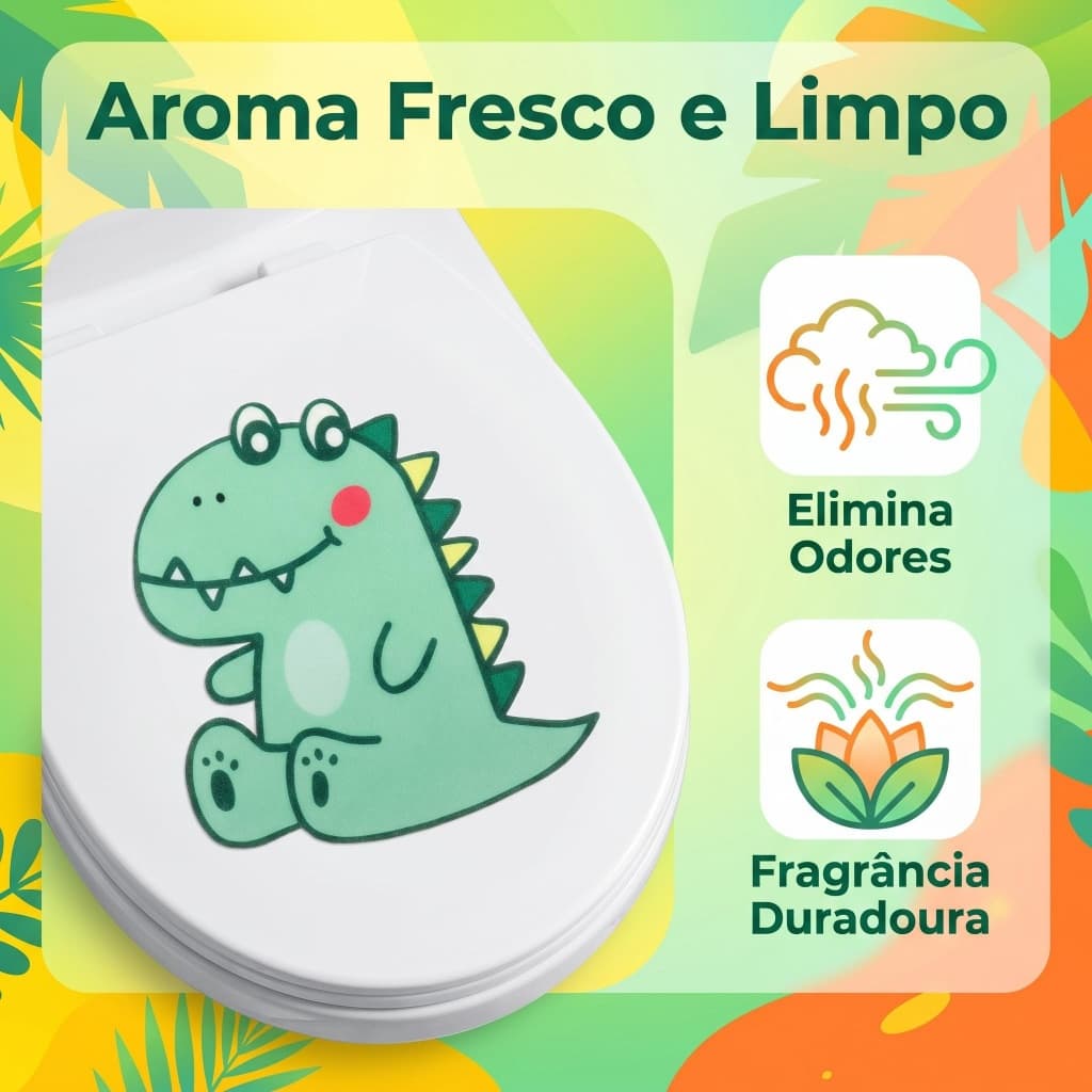 Adesivo Desodorante Vaso Sanitário Resistente para Banheiro