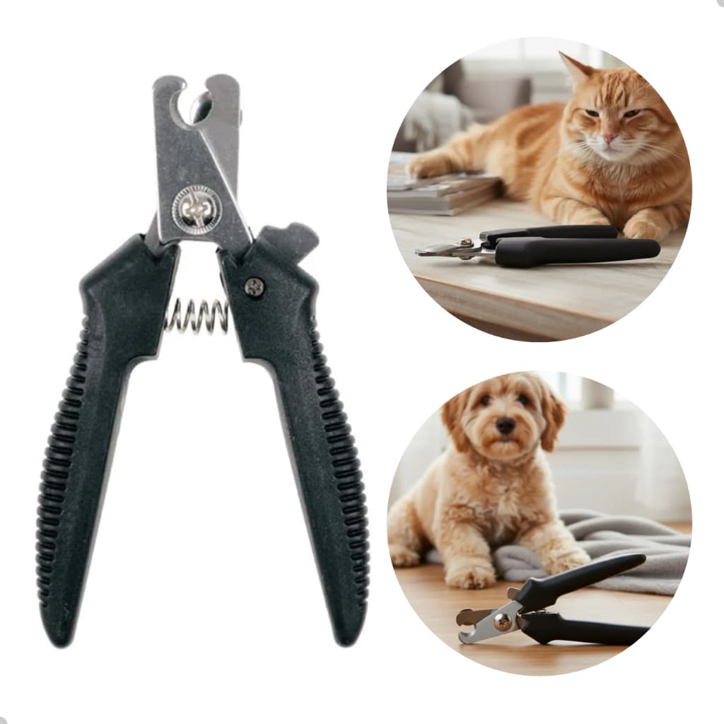 Alicate para Unhas Pet 12cm Cortador Profissional Cachorro Gato com Trava de Segurança