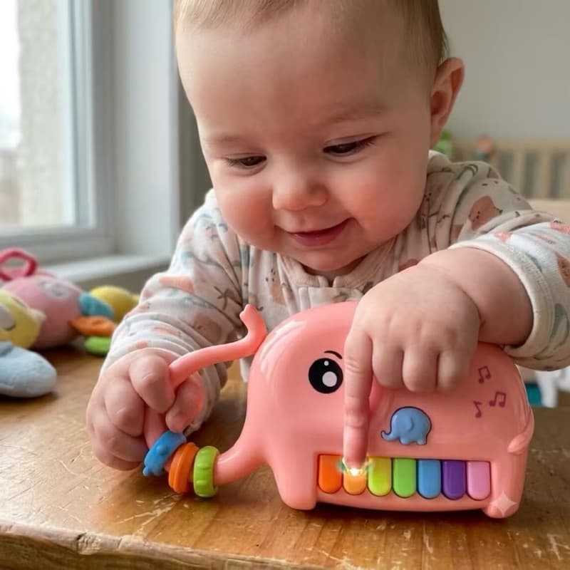 Brinquedo Teclado Musical Infantil - Brinquedo Interativo para Criança - Piano Infantil - Brinquedo para bebê.