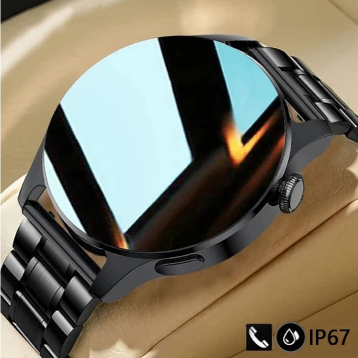 Relógio Inteligente Masculino Tela Total Esportivo Fitness À Prova d'Água Monitor de Batimento Cardíaco Smartwatch