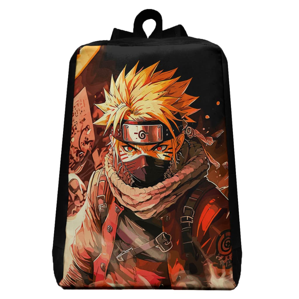 Mochila Escolar Naruto Uzumaki Anime Infantil Juvenil Escola passeio