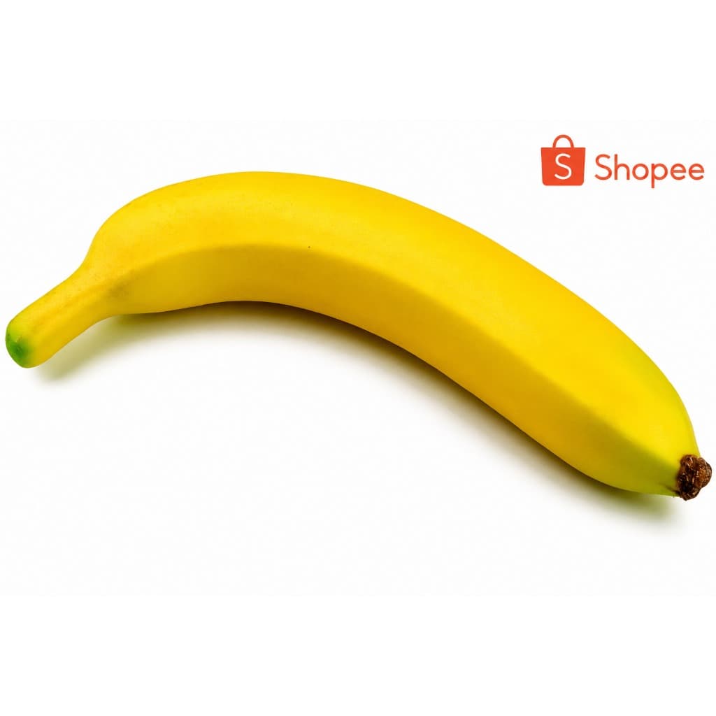Banana Decorativa Peso Natural Fruta Realista Para Decoracao Cozinha Vitrine Festa Ambiente Elegante