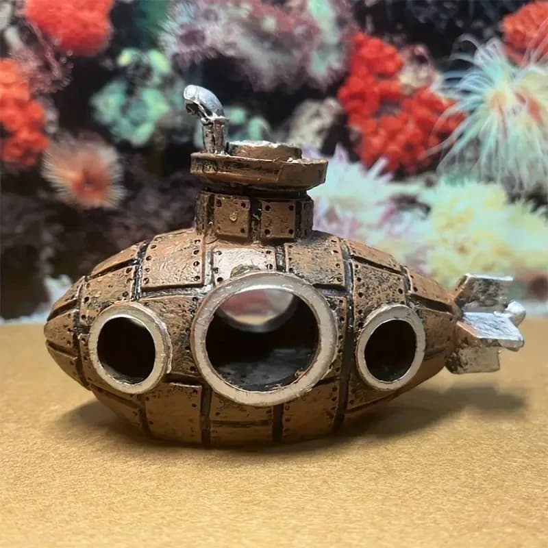 Decoração Para Aquário Submarino – Decoração Temática Subaquática e Abrigo Natural