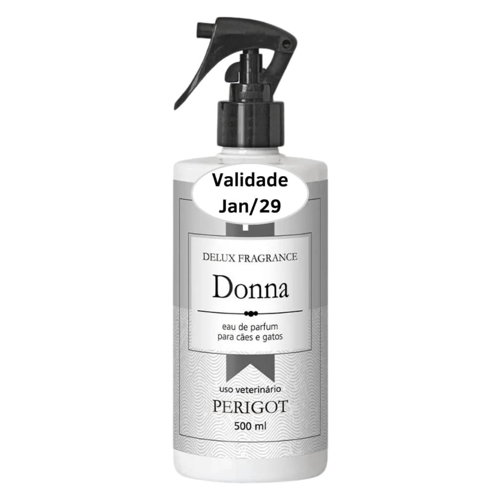 Colônia Perfume Pet Delux Donna Perigot 500ml para Cães e Gatos