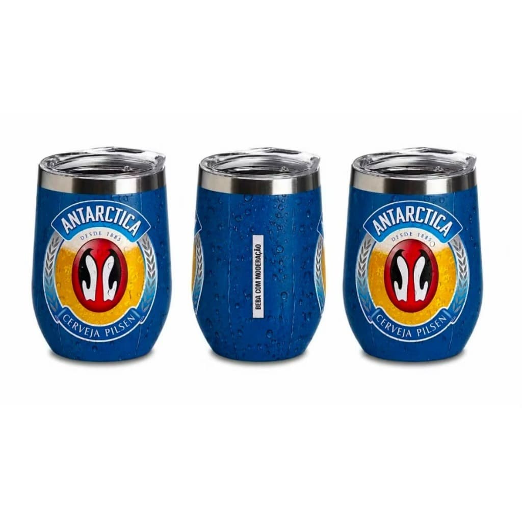 Copo Térmico Inox 350ml com Tampa Resistente Parede Dupla para Manter Bebidas Quentes e Geladas por Mais Tempo