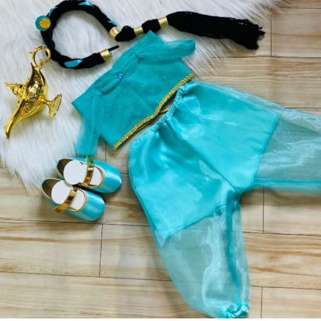 fantasia jasmine odalisca infantil bebê