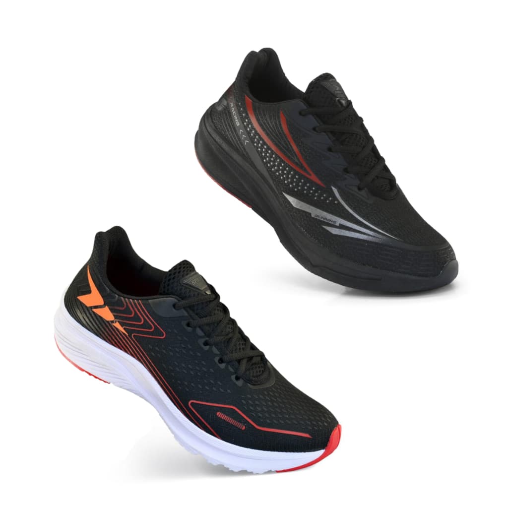 Kit Tênis Masculino 2 Pares Confortável Academia Fitness Caminhada e Casual