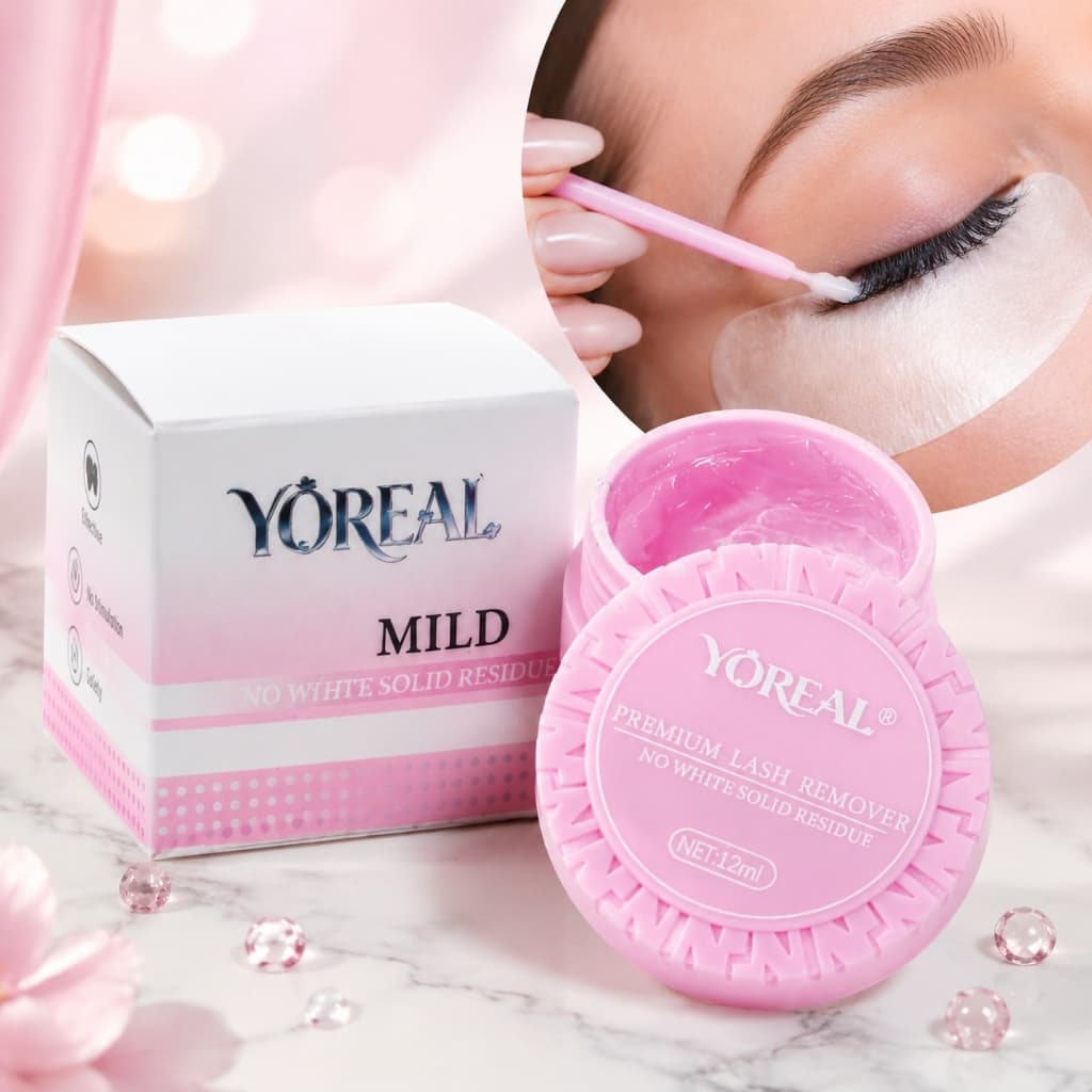 Yoreal Creme Para Alongamento Extensão De Cílios 12g Não Irrita A Pele Pasta Jelly Gel