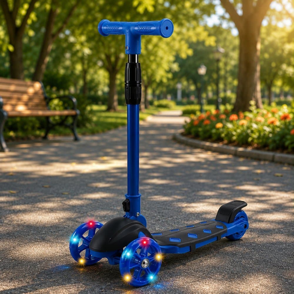 Patinete Speed Fun com Luzes de Led - Vermelha/ Azul