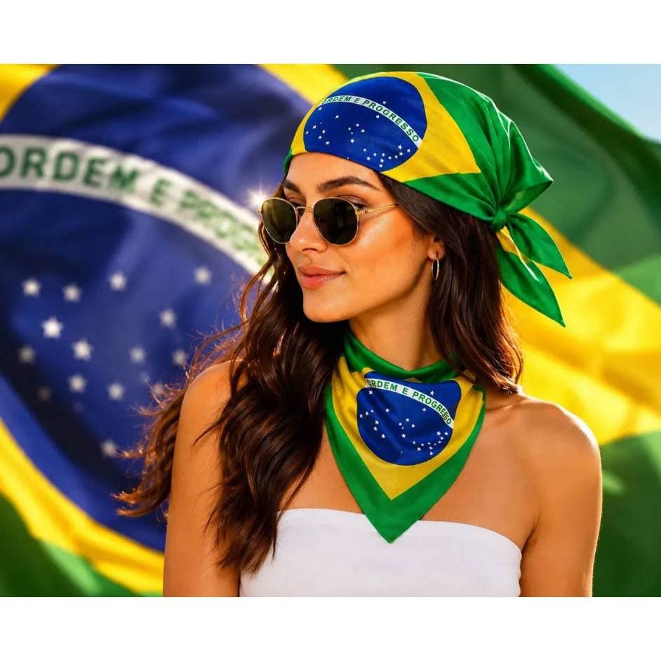 Kit 12 Bandanas Lenço Estampada Colorido 55*55cm 212BIJU 0012 ( OPCAO SORTIDO NAO PODE ESCOLHE ESTAMPA )