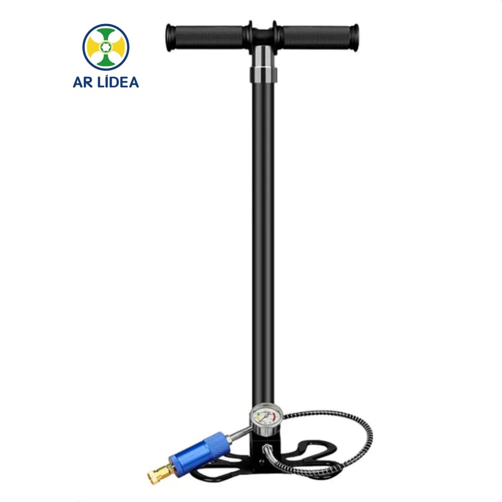 Bomba de Pressão Manual 4500PSI 4 Estágios com Filtro – Para Carro e Motocicleta