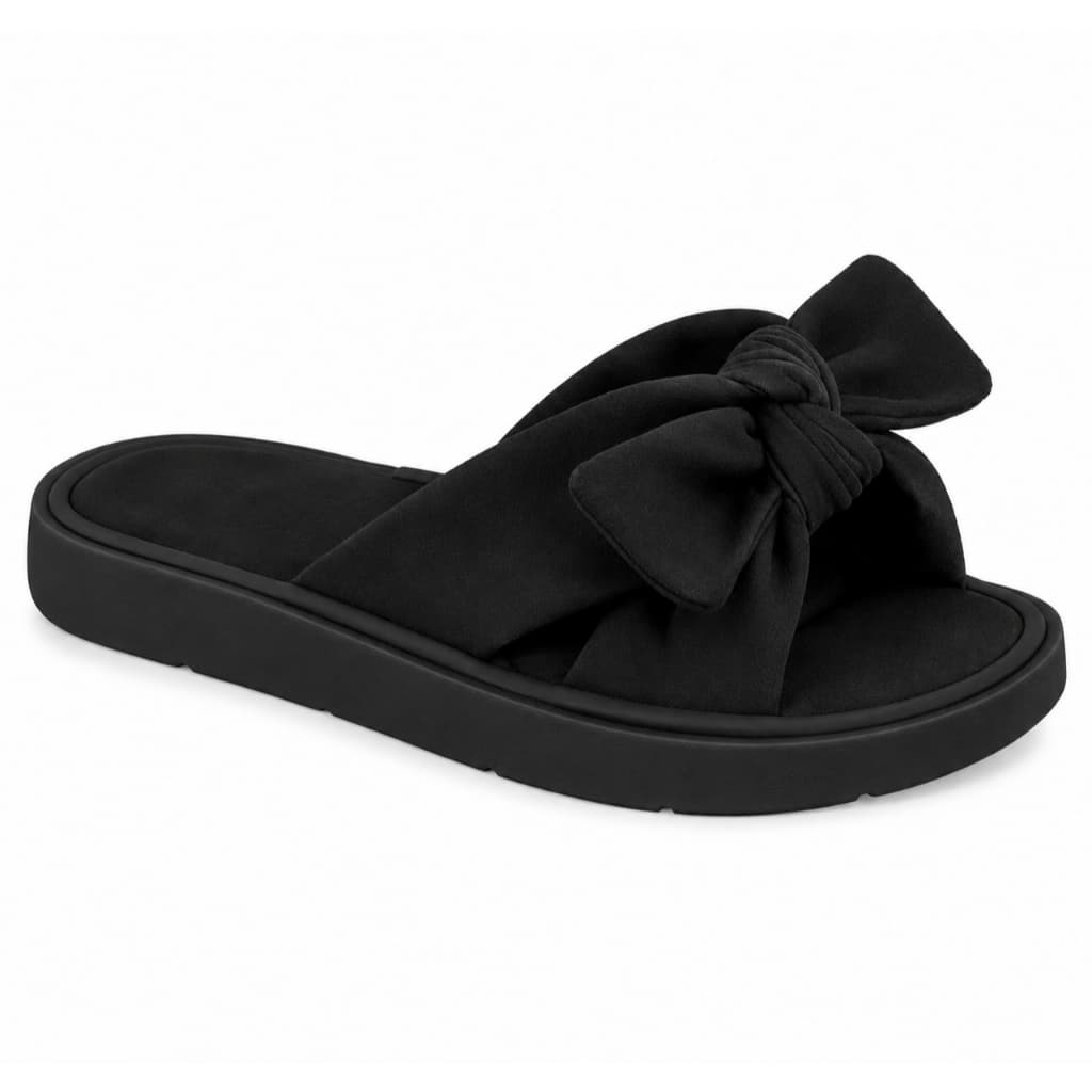 Sandália Slide Feminina Modare Laço Estilo Casual Confortável Palmilha Macia