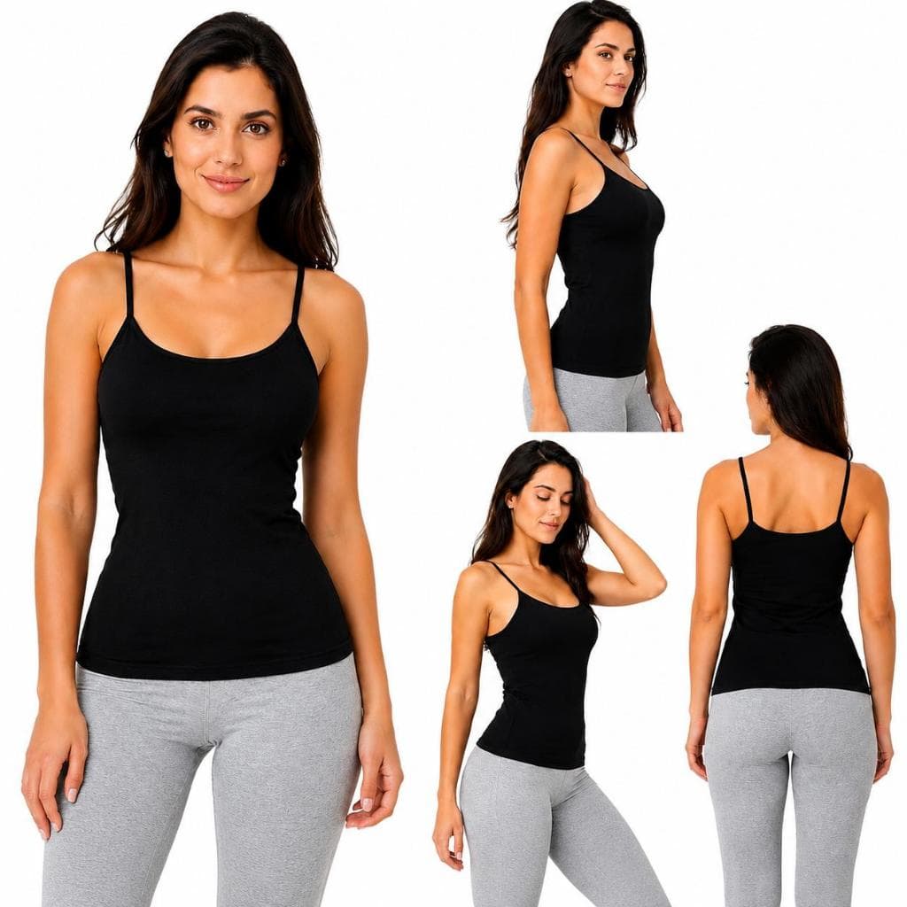 Blusinha Regata Feminina Algodão Alça Fina Básica Alcinha Macia e Confortavel