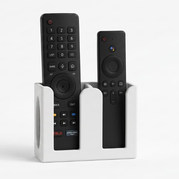 Organizador de Controles Remotos de Parede – Suporte para 2 Controles | Instalação Fácil