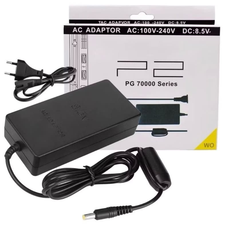 Fonte Alimentação Compatível PS2 Slim - Bivolt e Cabo Adaptador