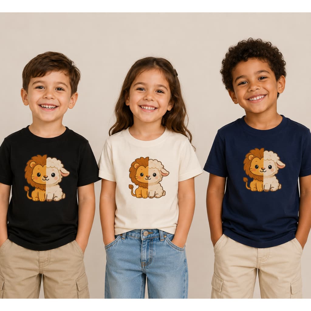 Camiseta infantil, Camisa infantil desenho, Blusa infantil estampada, Camiseta algodão, roupa infantil, cristã