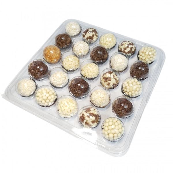 5  Embalagens  FlipBall Blister com 25 Cavidades - Brigadeiros e Docinhos