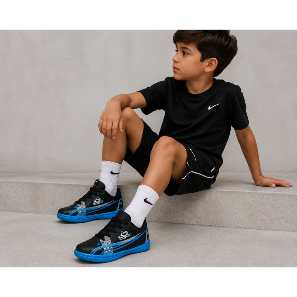 Tenis Chuteira Infantil DB Salão Futsal Meninos Masculino 26 ao 33