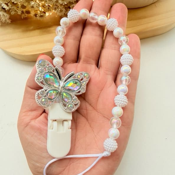 Prendedor de chupeta Personalizado com nome de Menina
