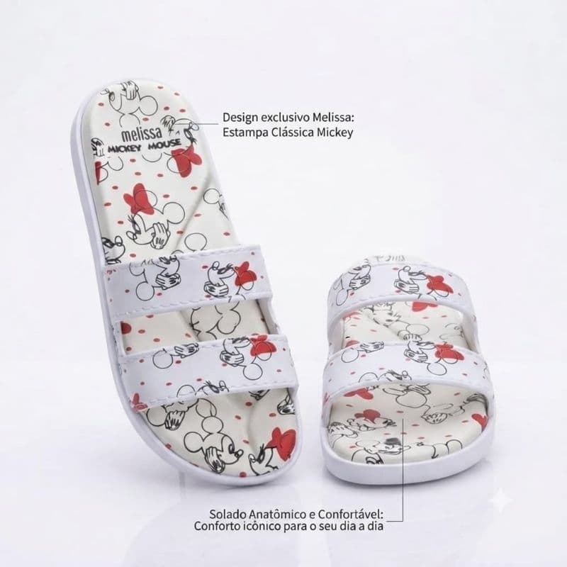 Chinelo Slide Confort Feminino Minnie Mouse Super Confortável