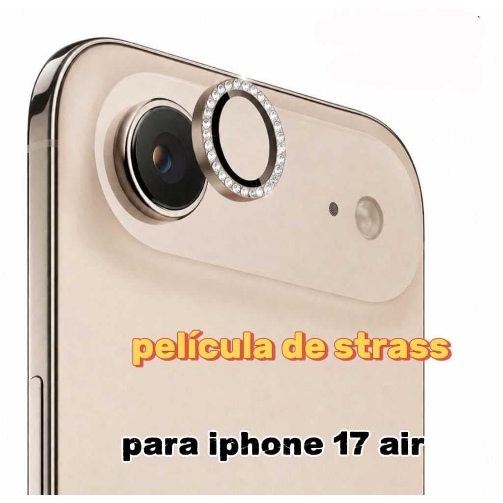 Película Protetor de Câmera com Brilho Strass/ Para iPhone 17 Air
