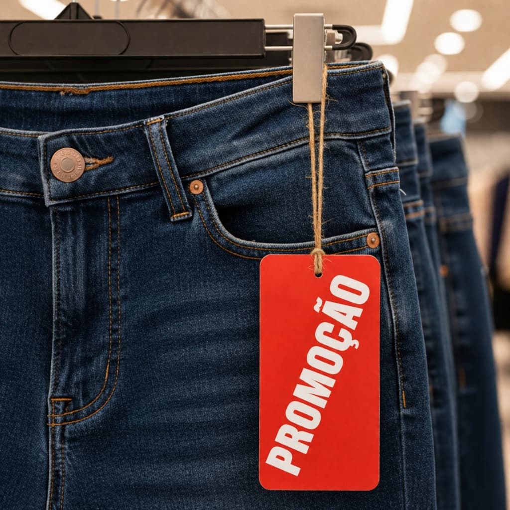 Etiqueta Tag Promoção 5x9cm Para Loja Vitrine Arara Oferta Queima de Estoque